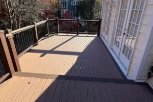 Completed deck installation project by HD Exteriors in MD
