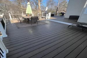 Outdoor deck installation for Maryland homeowner by HD Exteriors