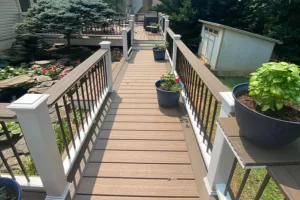 Spacious deck addition by HD Exteriors for increased outdoor living space